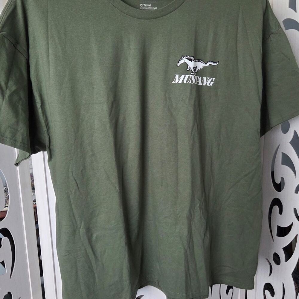 Ford Mustang Fox Body Graphic T Shirt 4X Green Official Licensed 100% Cotton